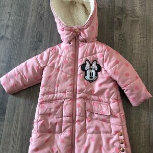 Minnie Mouse 🎀 Pink Polka Dot Winter Coat
